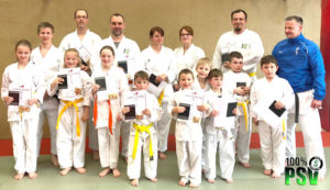 Karate Gurtprüfung April PSV