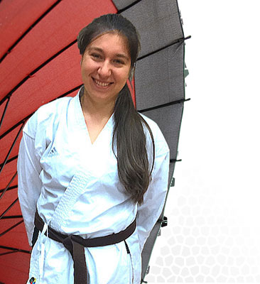Training in der Abteilung Karate bei Denise
